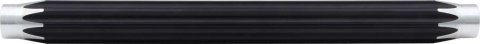 Suspension Tube - Scalloped - 12 in Long - 5/8-18 in Female Thread - Aluminum - Black Anodized / Natural - Each