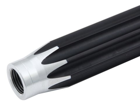 Suspension Tube - Scalloped - 48.5 in Long - 5/8-18 in Female Thread - Aluminum - Black Anodized / Natural - Each