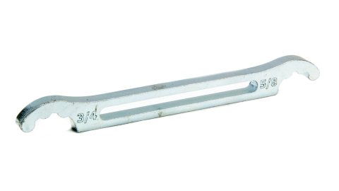 Suspension Tube Wrench - Double End - 5/8 in and 3/4 in Tube - Steel - Zinc Oxide - QuickCar Scalloped Suspension Tubes - Each