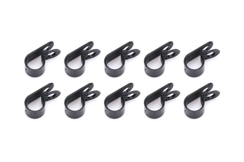 Line Clamp - Adel - 0.375 in ID - Nylon - Black - Set of 10