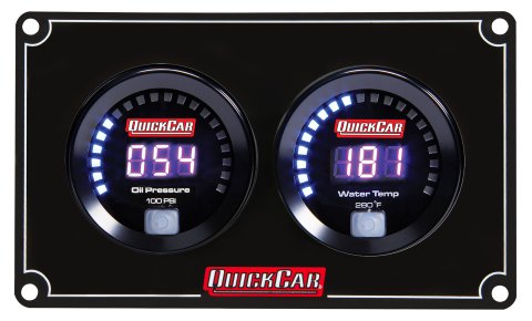Gauge Panel Assembly - Digital - Oil Pressure / Water Temperature - Black Face - Kit