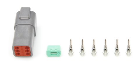 Electrical Connector - Deutsch Connector - Male - 6 Pin - Housing / Pins / Wedge Locks - Each