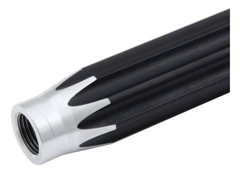 Suspension Tube - Scalloped - 10.5 in Long - 3/4-16 in Female Thread - Aluminum - Black Anodized / Natural - Each