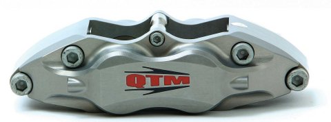 Brake Caliper - 4 Piston - Aluminum - Gray - 10.625 in OD x 0.850 in Thick Rotor - 4.710 in Radial Mount - Each