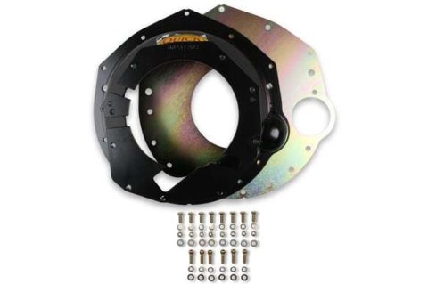Bellhousing - Block Plate - Hardware Included - SFI 6.1 - Steel - Black Paint - GM LS-Series T56 Transmission - Chevy V8 - Kit