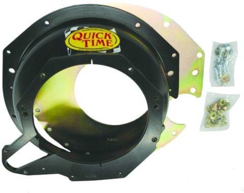 Bellhousing - Block Plate - Hardware Included - SFI 6.1 - Steel - Black Paint - GM LT T56 - Small Block Chevy - Kit