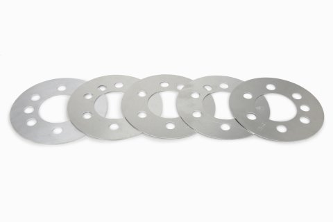 Flexplate Spacer - 0.030, 0.036, 0.048, 0.060 and 0.075 in Thick - 4.600 in OD - 2.066 in ID Center Hole - Steel - Zinc Oxide - GM - Kit