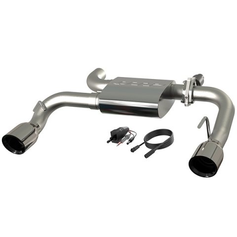 Exhaust System - Screamer - Axle-Back - 2.5 in Diameter - 4 in Tips - Stainless - Ford Midsize SUV 2021-24 - Kit