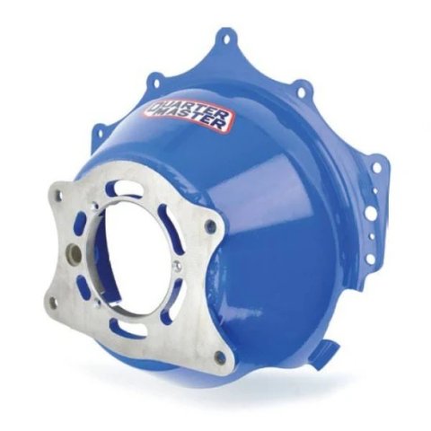 Bellhousing - Block Mount Starter - Steel - Blue Powder Coat - Chevy - Each