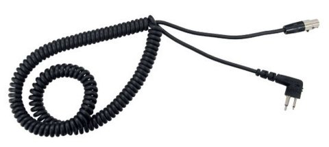 Headset Cable - Motorola Twin Pin - Spiral Cord - Each