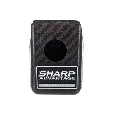 Radio Receiver Holder - Adhesive Helmet Mount - Carbon Fiber - Clearcoat - Racing Electronics Receivers - Each