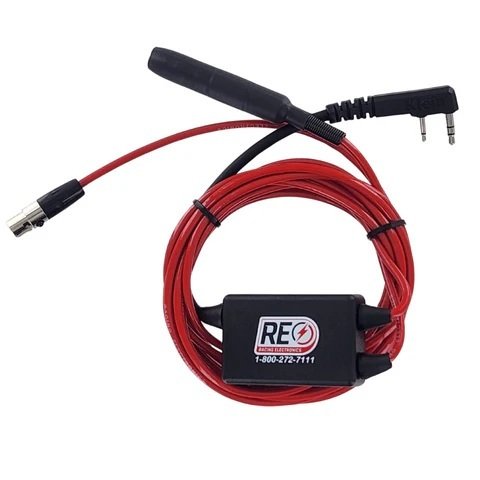 Radio Harness - 2 Pin Kenwood - 3 Pin Helmet Connector - Each