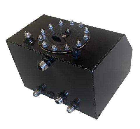 Water Box - 4 gal - 12 in Wide x 10 in Deep x 8 in Tall - Aluminum - Black Powder Coat - Each