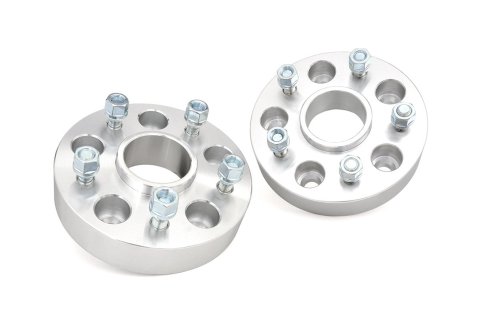 Wheel Spacer - 5 x 5.50 in Bolt Pattern - 2 in Thick - Aluminum - Natural - Dodge Ram Fullsize Truck 2002-11 - Pair