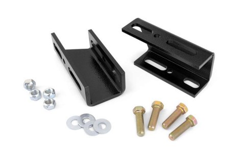Sway Bar Bracket - Drop - Hardware Included - Steel - Black Powder Coat - GM Fullsize SUV / Truck 1969-91 - Kit