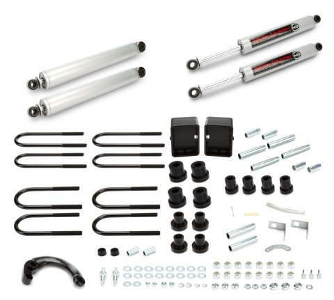 Suspension Lift Kit - 4 in to 6 in Lift - Steering Arm / Shocks / Blocks / Brackets / Bushings / Hardware - GM Fullsize SUV 1973-91 - Kit