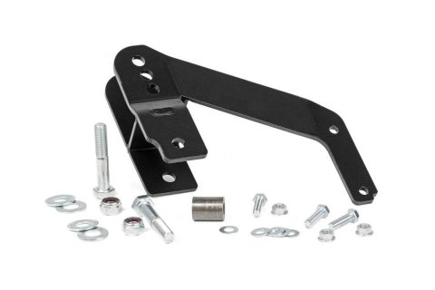 Track Bar Bracket - Relocation - Steel - Black Powder Coat - 2-1/2 to 6 in Lift - Jeep Wrangler JK 2007-18 - Kit