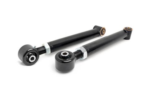 Control Arm - Tubular - Front / Rear - Lower - Polyurethane Bushings - Steel - Black Powder Coat - 0 to 6-1/2 in Lift - Jeep Wrangler TJ 1997-2006 - Pair
