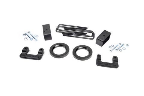 Suspension Leveling Kit - 2-1/2 in Lift - Hardware / Spacers - Front / Rear - GM Fullsize Truck 2007-17 - Kit