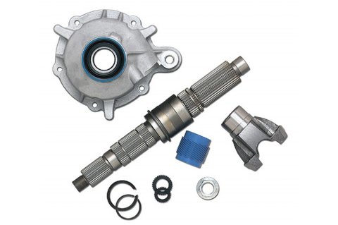 Slip Yoke Eliminator - Bearings / Hardware / Output Shaft / Tailshaft Housing / Yoke - Jeep NP231 Transfer Case - Kit