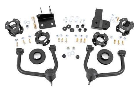 Suspension Lift Kit - 3-1/2 in Lift - Brackets / Control Arms / Hardware / Spacers - Ford Midsize SUV 2021-22 - Kit