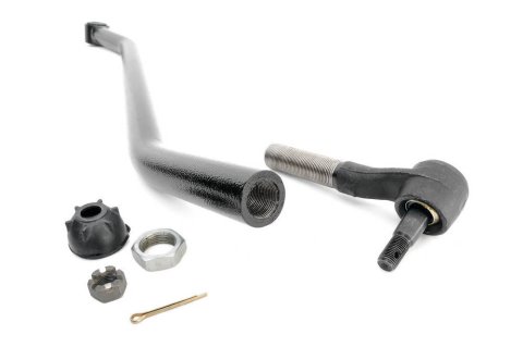 Track Bar - Adjustable - Tie Rod End / Hardware Included - Steel - Black Powder Coat - Jeep Wrangler TJ 1997-2006 - Each