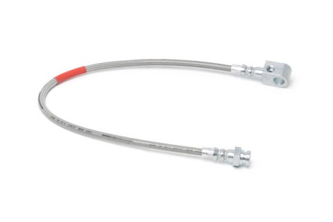 Brake Hose Kit - DOT Approved - PTFE Lined - Braided Stainless - 4 to 6 in Lift - Rear - 4WD - Ford Fullsize SUV / Truck 1980-96 - Each