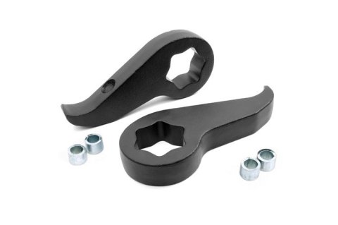 Torsion Keys - 1.5 to 2 in Lift - Steel - Black Powder Coat - GM Fullsize Truck 2011-19 - Pair