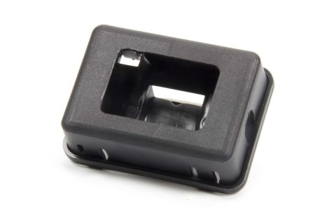 Radio Mount - 3 x 2 x 1 in - Plastic - Black - Raceceiver Radio Receivers - Each
