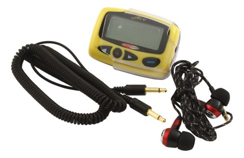 Radio Receiver - Legend Plus - LCD Screen - Holster / Input Cord Included - Plastic - Yellow - Each