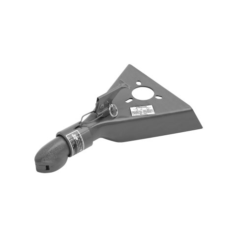 Trailer Coupler Kit - Class III - 5000 lb - 2 in Ball - A-Frame Style - Steel - Gray Primer - Each