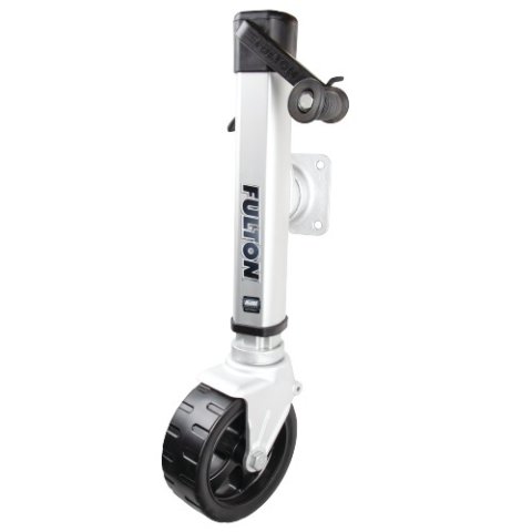 Trailer Jack - Fulton Series - Manual - Sidewind - 10 in Of Travel - 1600 lb Capacity - Aluminum - Clear Anodized - Each
