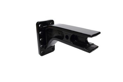 Pintle Mount Hitch - Super Titan - 3 in Hitch - 9 in Long - 25000 lb Capacity - Steel - Black Powder Coat - Each