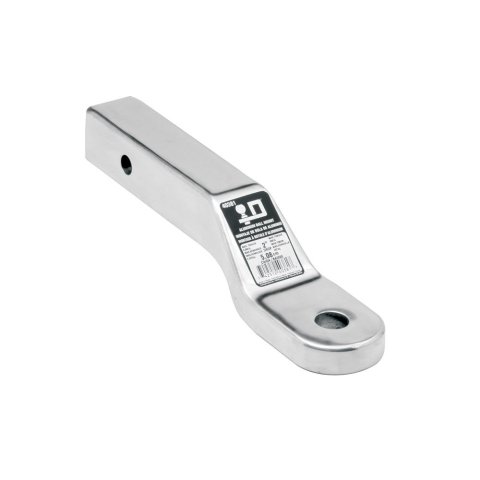 Ball Mount Hitch - 2 in Hitch - 9-7/8 in Long - 2 in Drop - 8000 lb Capacity - Aluminum - Natural - Each