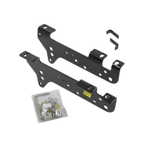 5th Wheel Rails - Bolt-On - Steel - Black Powder Coat - Ford Fullsize Truck 1999-2010 - Kit