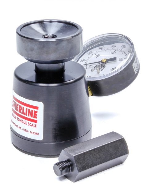 Trailer Tongue Weight Scale - 2000 lb Capacity - 50 lb Increments - Steel / Rubber - Each