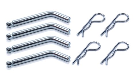 Hitch Pin - Pin and Clip - 1/2 in Diameter - Steel - Zinc Plated - Set of 4