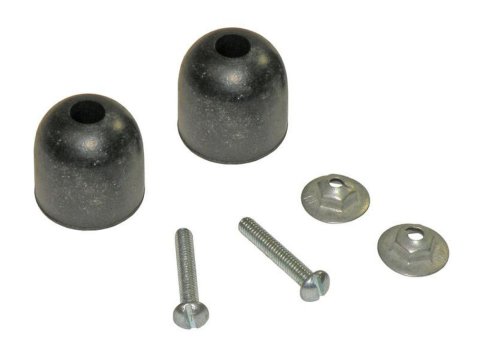 Fifth Wheel Bumper Kit - 1 in OD - 15/16 in Deep - Hardware Included - Rubber - Natural - Kit
