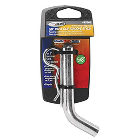 Hitch Pin - Pin and Clip - 5/8 in Diameter - Steel - Zinc Plated - Each