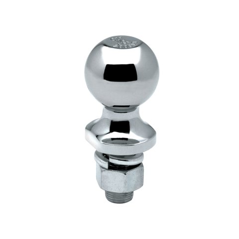 Hitch Ball - 1-7/8 in Ball - 3/4 in Shank - 2000 lb Capacity - Steel - Chrome - Each