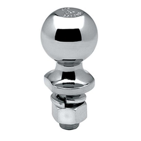 Hitch Ball - 2 in Ball - 3/4 in Shank - 3500 lb Capacity - Steel - Chrome - Each
