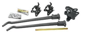 Weight Distribution Kit - 1200 lb Max Tongue Weight - 12000 lb Capacity - Brackets / Hardware - Steel - Black Powder Coat - Kit