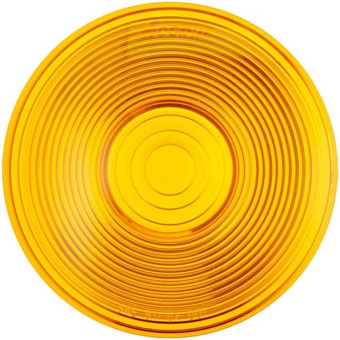 Trailer Light Lens - Round - Amber - Snap-In - Each