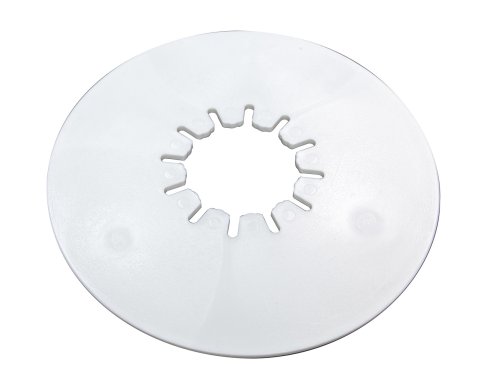 Lube Plate - 10 in Diameter - 3/16 in Thick - Nylon - White - 5th Wheel Trailers - Each