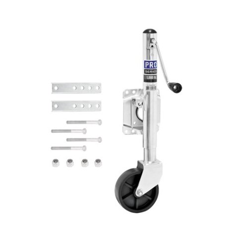 Trailer Jack - Reese - Sidewind - 10 in Of Travel - 1000 lb Capacity - Steel - Zinc Plated - Each