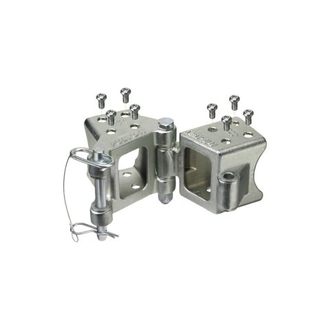 Trailer Tongue Hinge Kit - Bolt-On - 5000 lb Max Weight - 3 x 3 in Trailer Beam - Mounting Hardware Included - Steel - Zinc Plated - Kit