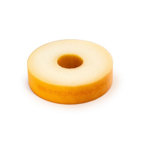 Bump Stop - 5150 Series - Puck - 2 in OD - 0.5 in ID - 0.5 in Tall - Medium - 50 Durometer - Foam - White - Each