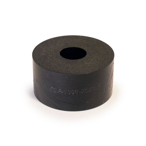 Bump Stop - 5150 Series - Puck - 2 in OD - 0.5 in ID - 1 in Tall - Extra Hard - 75 Durometer - Foam - Black - Each