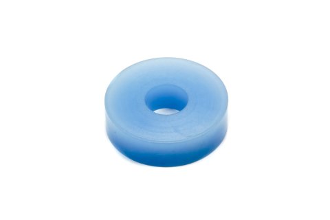 Bump Stop - Apollo Series - Puck - 1.875 in OD - 0.625 in ID - 0.5 in Tall - 90A Durometer - Rubber - Blue - Each