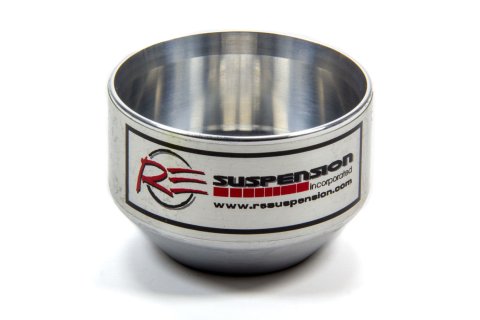 Bump Stop Cup - 1 in Cup - 14 mm Shaft - Aluminum - Polished - Universal - Each